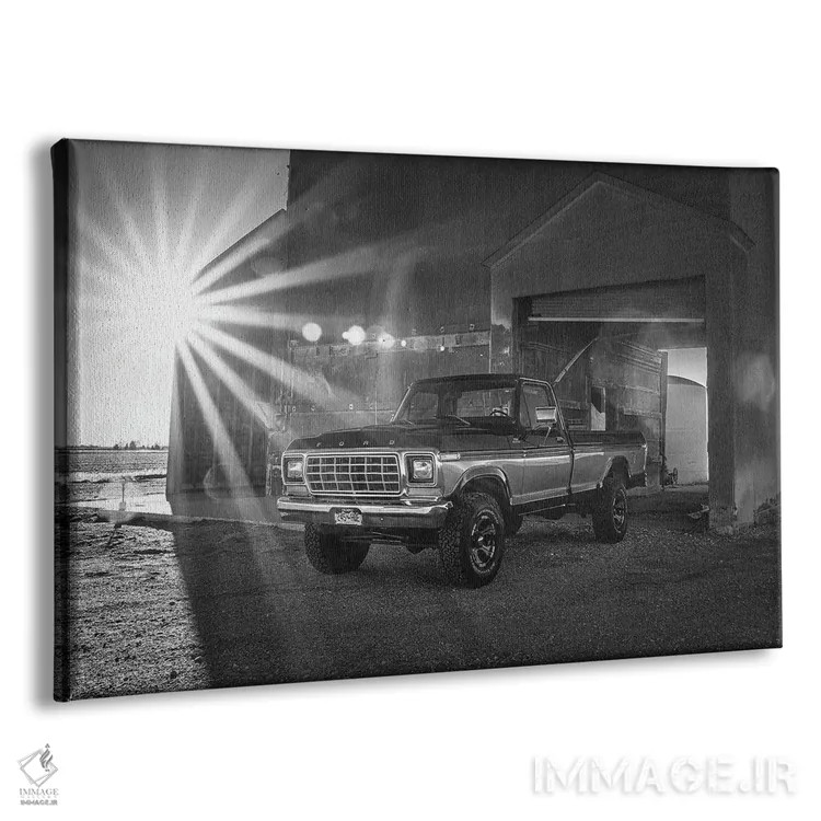 تابلو فورد F-150 سفارشی ۱۹۷۹ (تکرنگ) اثر کریستوفر توماس - نمای پرسپکتیو محصول