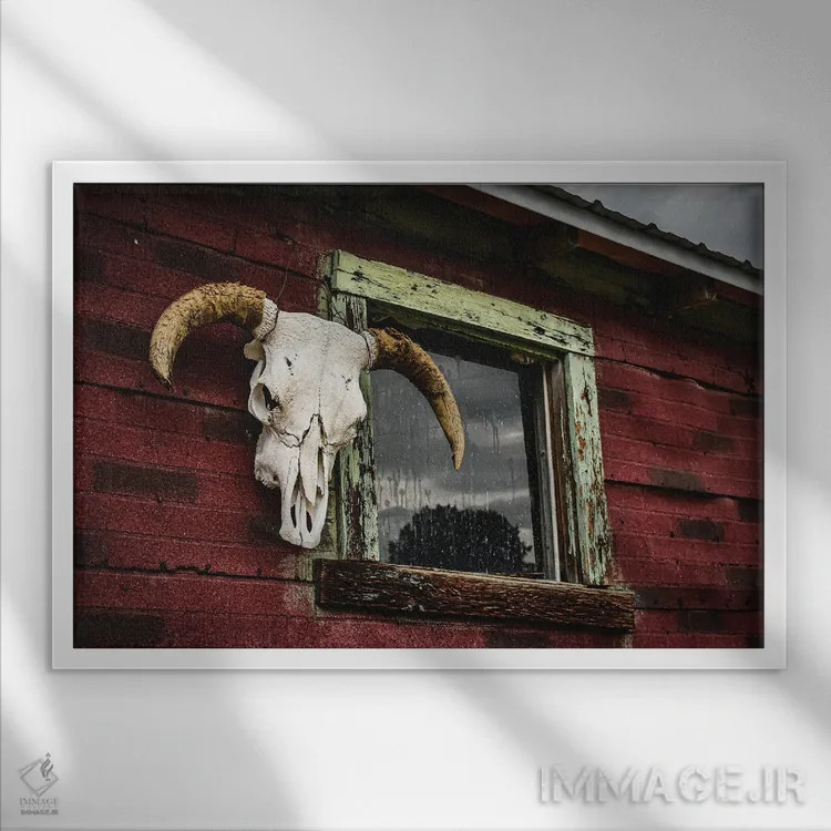 تابلو آویزان بودن (فضاسازی) اثر کریستوفر توماس - نمای قابدار سفید