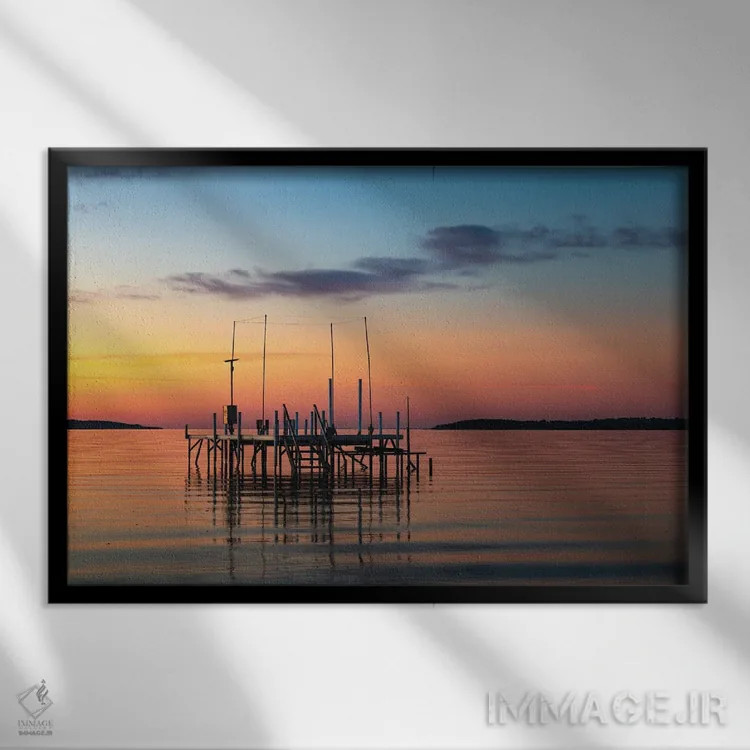 تابلو عبور بزرگ اثر کریستوفر توماس - نمای قابدار مشکی