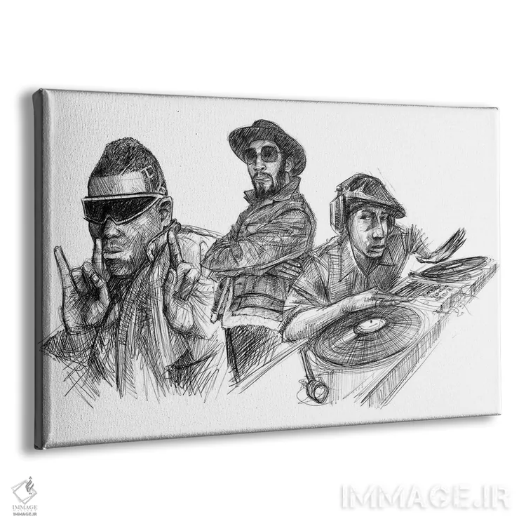 تابلو بنیانگذاران هیپ هاپ اثر کریستین پانیآگوا - نمای پرسپکتیو محصول