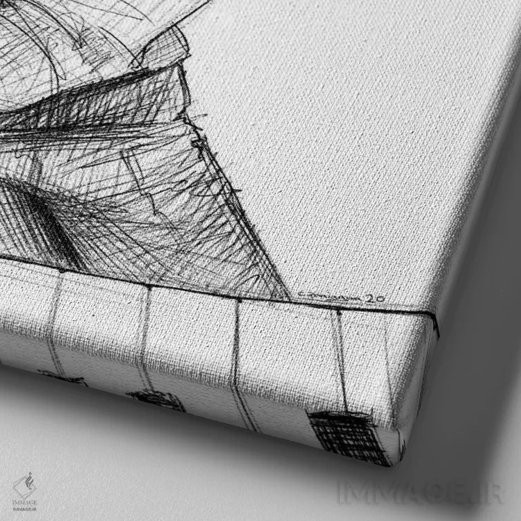 تابلو استیوی واندر (موسیقیدان) اثر کریستین پانیآگوا - نمای نزدیک بافت بوم