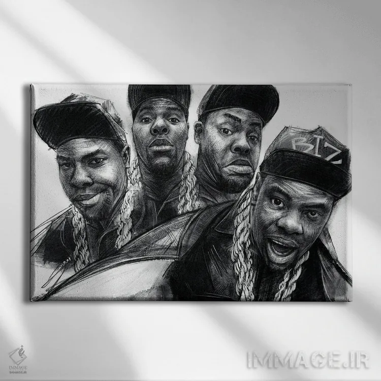 تابلو بیز مارکی (هنرمند) اثر کریستین پانیآگوا - نمای روبهرو روی دیوار