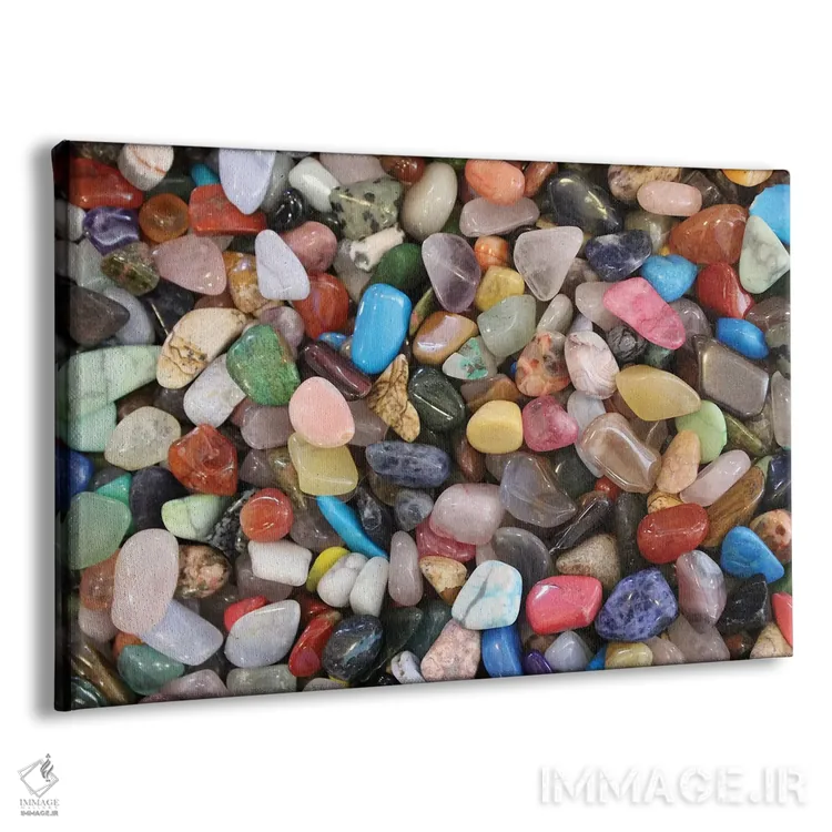 تابلو سنگهای ذن اثر آنا کوپل - نمای پرسپکتیو محصول