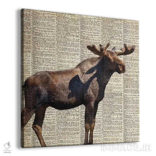 تابلو گوزن کوهی روستایی (۲) اثر آنا کوپل - نمای پرسپکتیو محصول