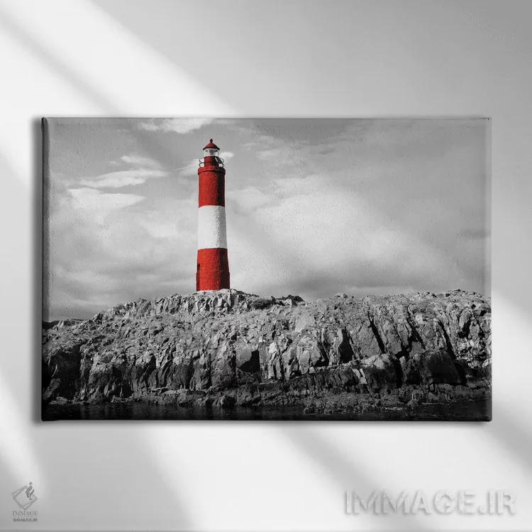 تابلو فانوس دریایی اثر آنا کوپل - نمای روبهرو روی دیوار