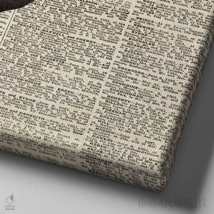 تابلو گوزن کوهی روستایی (۲) اثر آنا کوپل - نمای نزدیک بافت بوم