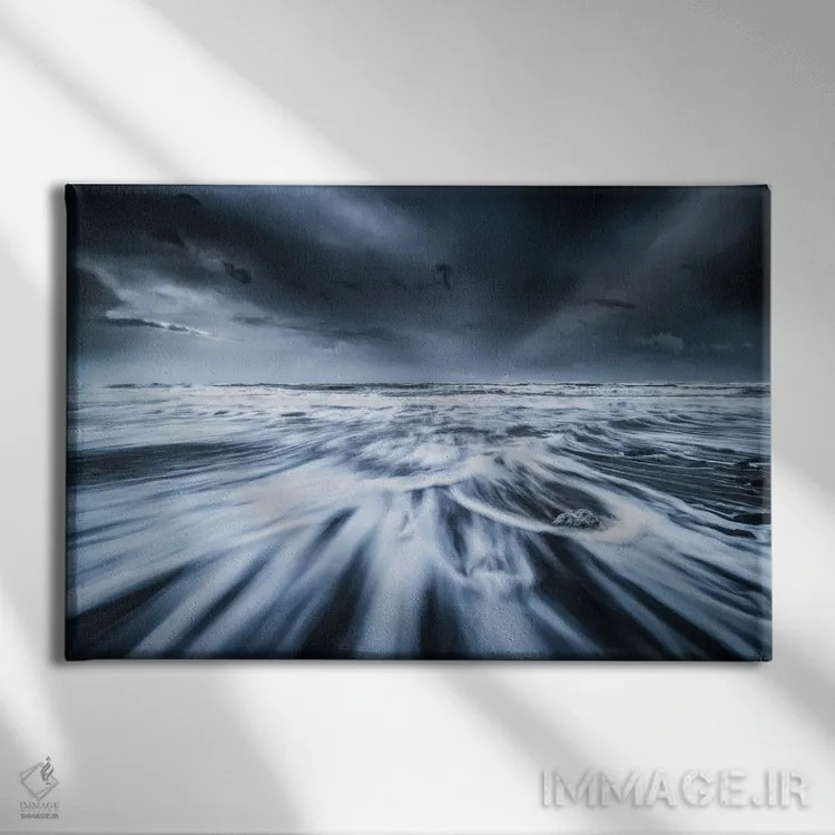 تابلو موج زمستانی اثر چاد پاول - نمای روبهرو روی دیوار