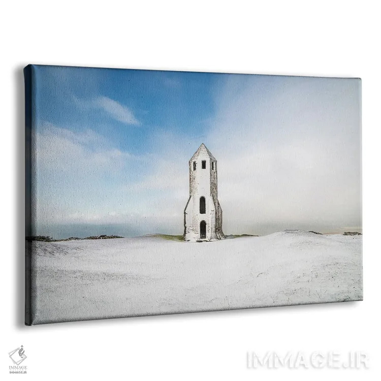 تابلو برج کاترین مقدس در برف اثر چاد پاول - نمای پرسپکتیو محصول