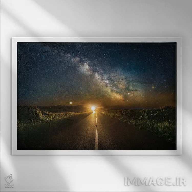 تابلو نور زندگی اثر چاد پاول - نمای قابدار سفید