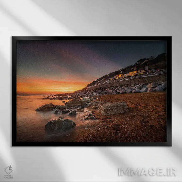 تابلو خلیج ونتنور، مهمانخانه اسپایگلس اثر چاد پاول - نمای قابدار مشکی