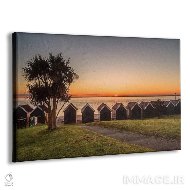 تابلو کلبههای ساحلی گرنارد بیچ اثر چاد پاول - نمای پرسپکتیو محصول