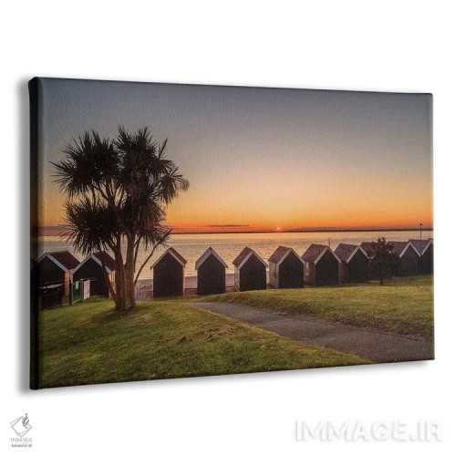 تابلو کلبههای ساحلی گرنارد بیچ اثر چاد پاول - نمای پرسپکتیو محصول