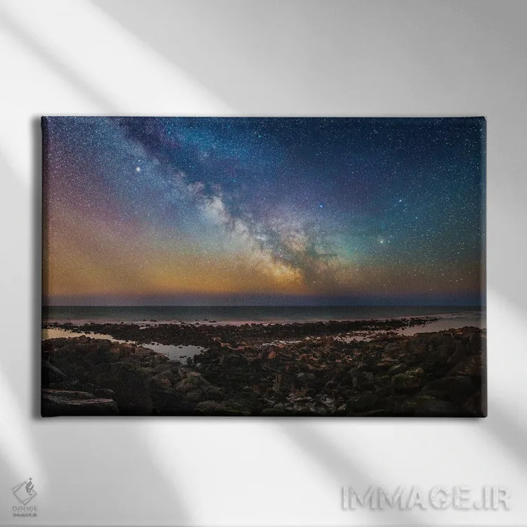 تابلو هسته راه شیری از خلیج استیهیل اثر چاد پاول - نمای روبهرو روی دیوار