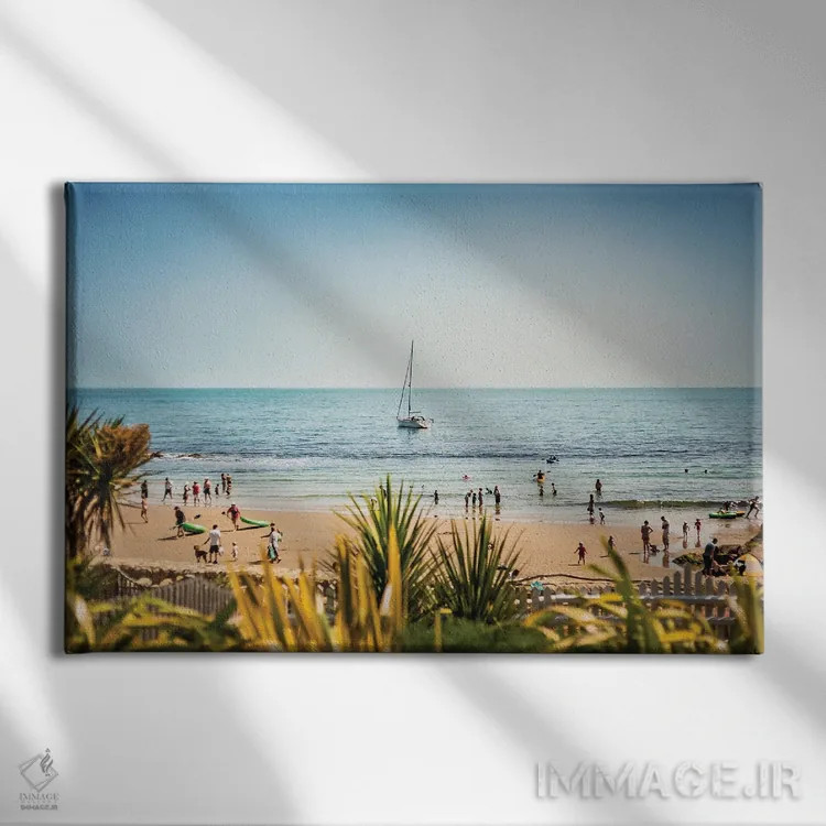 تابلو قایق تفریحی خلیج استیهیل اثر چاد پاول - نمای روبهرو روی دیوار