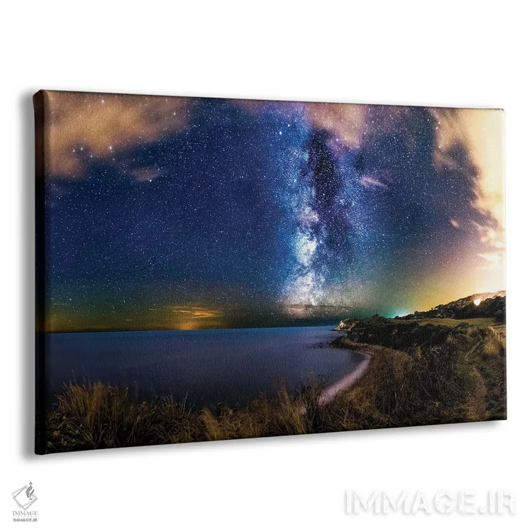 تابلو چراغهای فرانسه برخورد میکنند با راه شیری اثر چاد پاول - نمای پرسپکتیو محصول