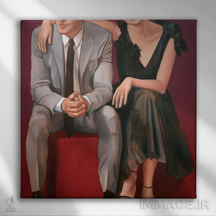 تابلو جفت بوردو (فرانسه) اثر شارلوت پی. - نمای روبهرو روی دیوار