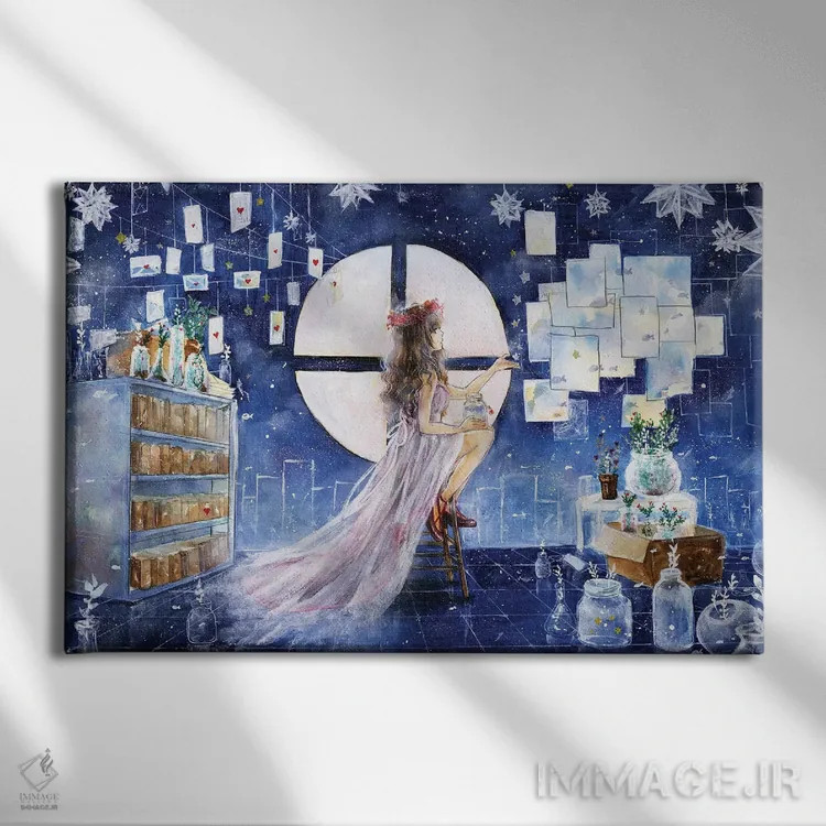 تابلو آرزوساز اثر چریوکی - نمای روبهرو روی دیوار