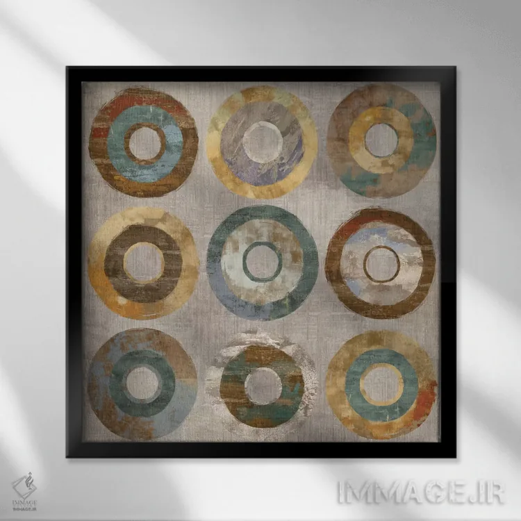 تابلو چرخش اثر کم ریچاردز - نمای قابدار مشکی