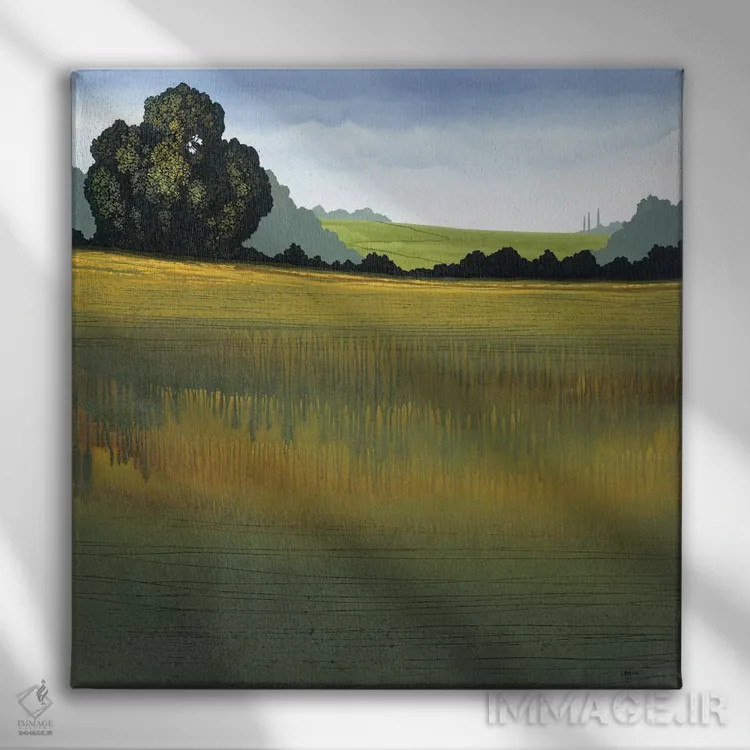 تابلو "در مسیر یک" اثر رابرت شارون - نمای روبهرو روی دیوار