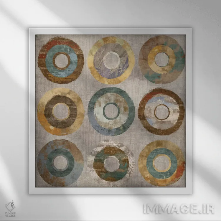 تابلو چرخش اثر کم ریچاردز - نمای قابدار سفید