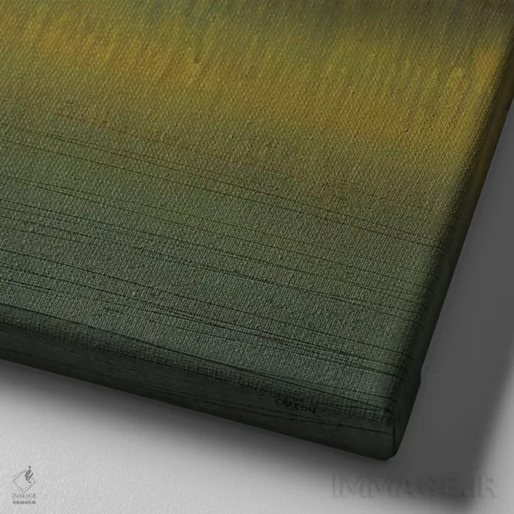 تابلو "در مسیر یک" اثر رابرت شارون - نمای نزدیک بافت بوم