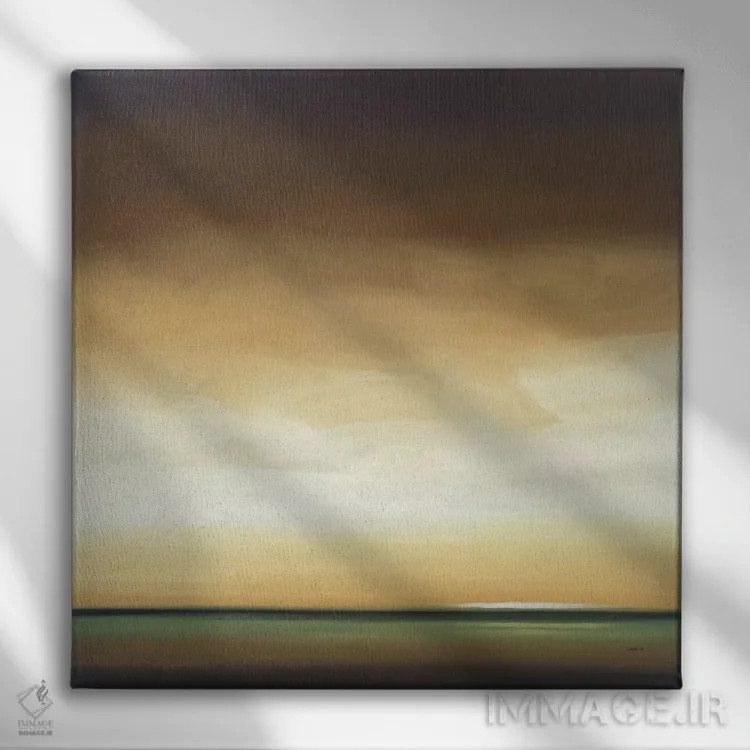 تابلو "درخشندگی دور چهار" اثر رابرت شارون - نمای روبهرو روی دیوار