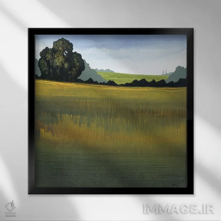 تابلو "در مسیر یک" اثر رابرت شارون - نمای قابدار مشکی