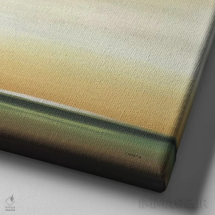 تابلو "درخشندگی دور چهار" اثر رابرت شارون - نمای نزدیک بافت بوم