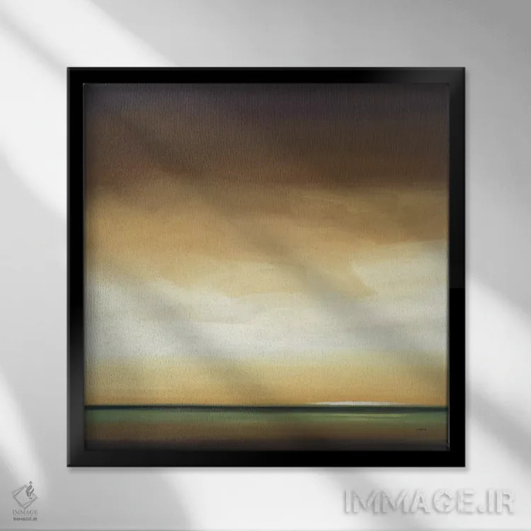 تابلو "درخشندگی دور چهار" اثر رابرت شارون - نمای قابدار مشکی