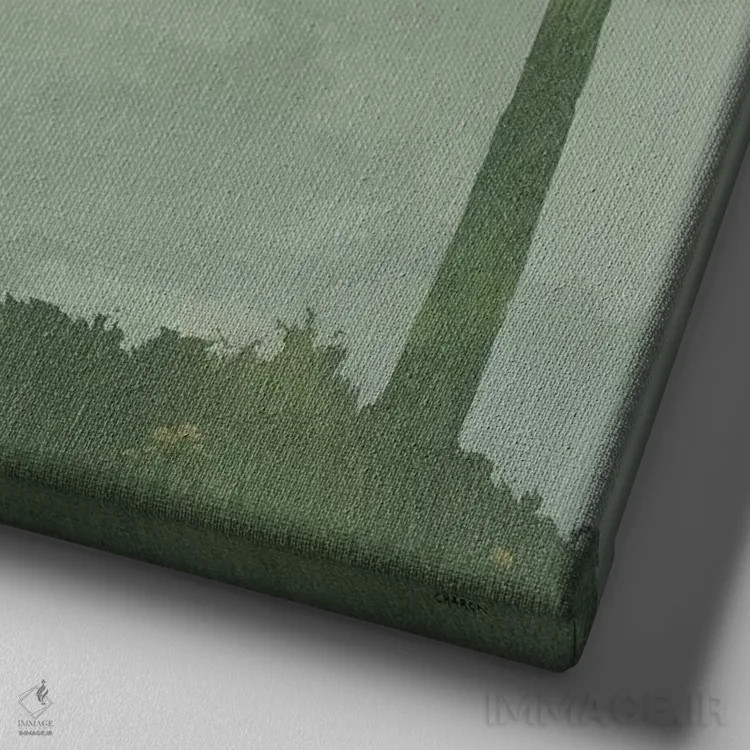 تابلو "بوستان یک" اثر رابرت شارون - نمای نزدیک بافت بوم