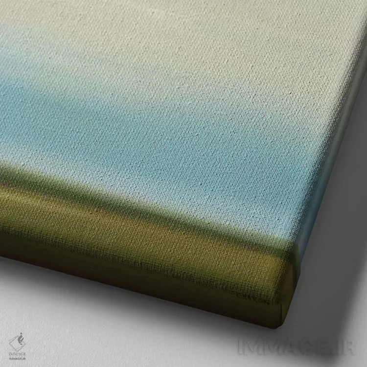 تابلو "نور دور سه" اثر رابرت شارون - نمای نزدیک بافت بوم