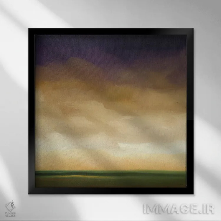 تابلو "نور دور چهار" اثر رابرت شارون - نمای قابدار مشکی