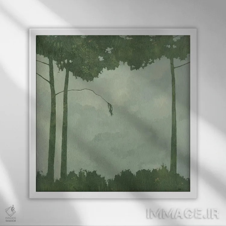 تابلو "بوستان یک" اثر رابرت شارون - نمای قابدار سفید