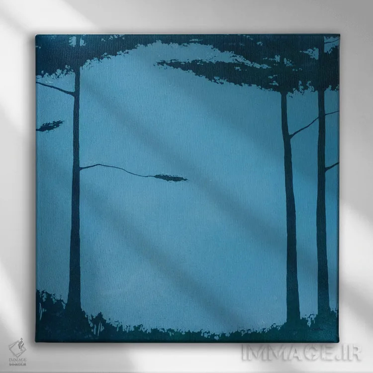 تابلو "بوستان دو" اثر رابرت شارون - نمای روبهرو روی دیوار