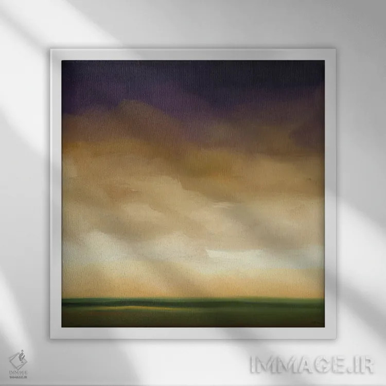 تابلو "نور دور چهار" اثر رابرت شارون - نمای قابدار سفید