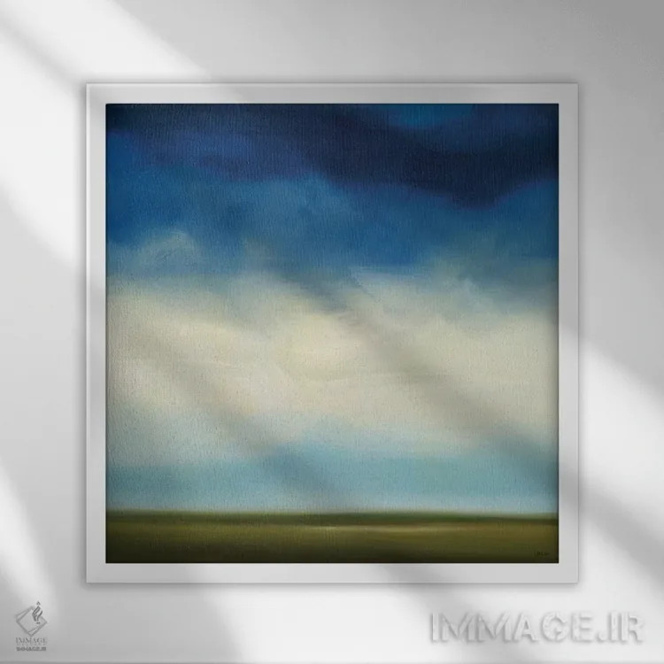 تابلو "نور دور سه" اثر رابرت شارون - نمای قابدار سفید