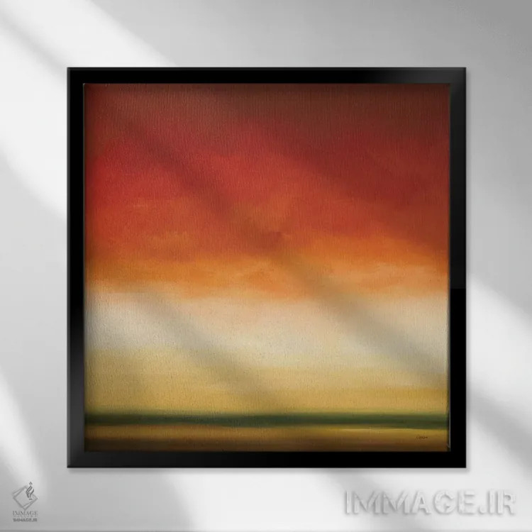 تابلو "نور دور دو" اثر رابرت شارون - نمای قابدار مشکی