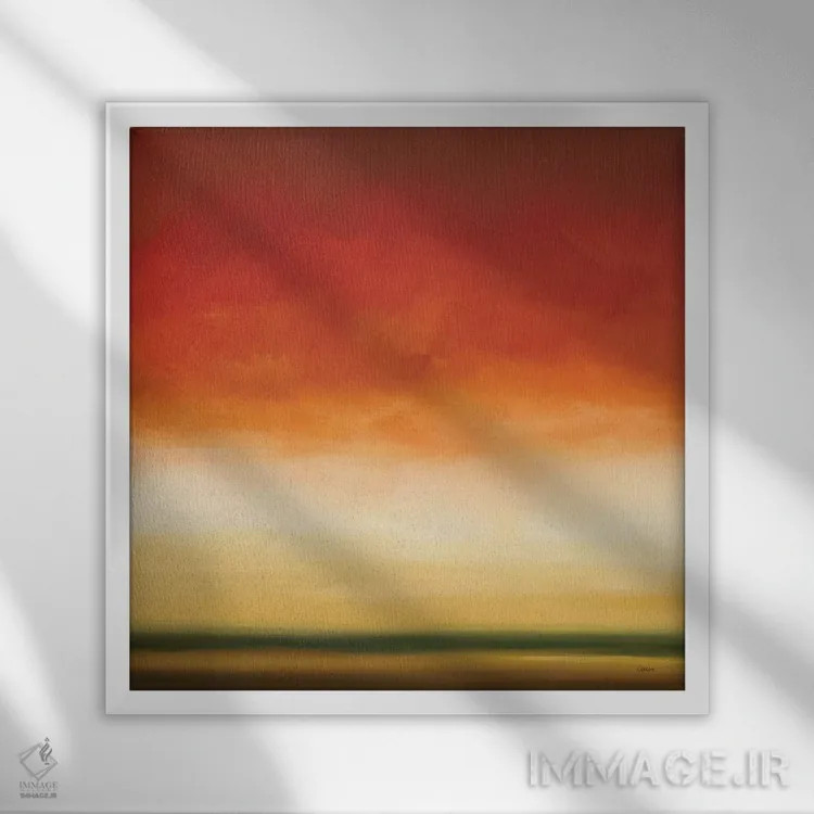 تابلو "نور دور دو" اثر رابرت شارون - نمای قابدار سفید