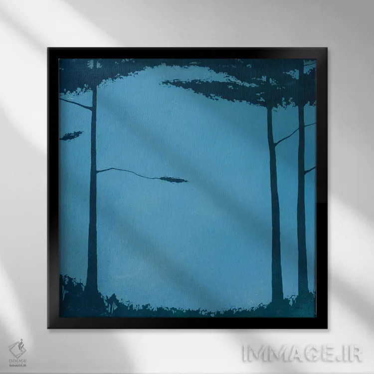 تابلو "بوستان دو" اثر رابرت شارون - نمای قابدار مشکی