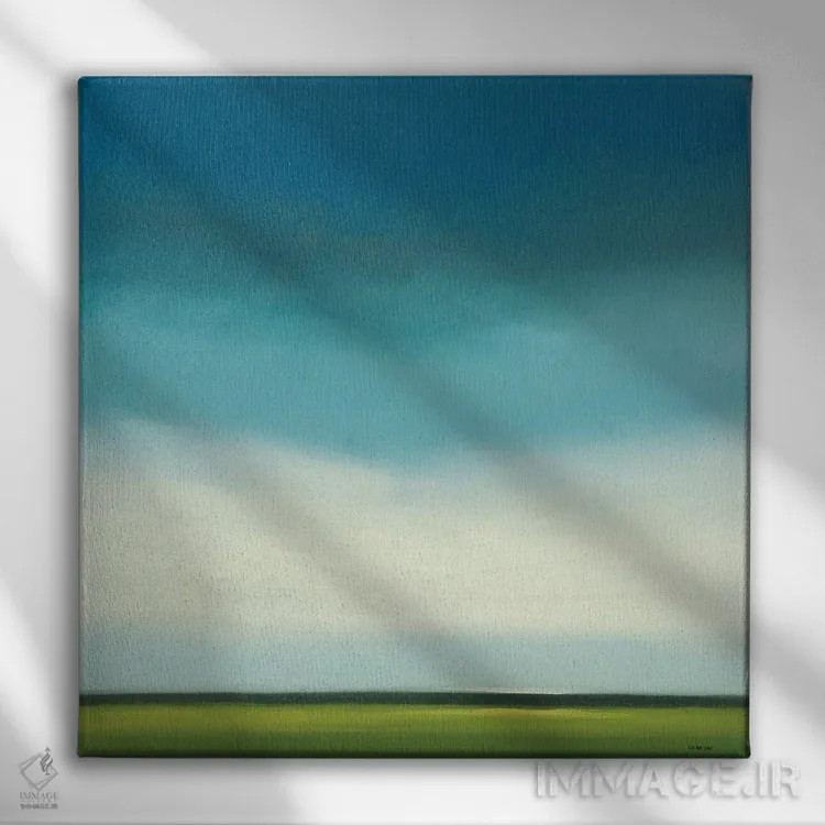 تابلو "افق پنج" اثر رابرت شارون - نمای روبهرو روی دیوار