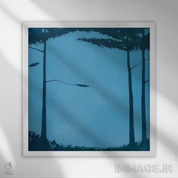 تابلو "بوستان دو" اثر رابرت شارون - نمای قابدار سفید