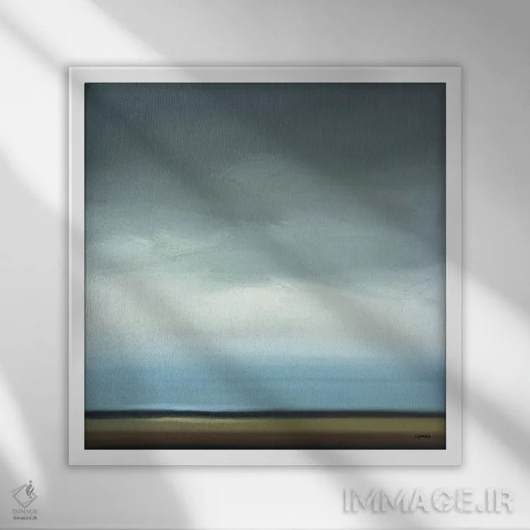تابلو "افق یک" اثر رابرت شارون - نمای قابدار سفید