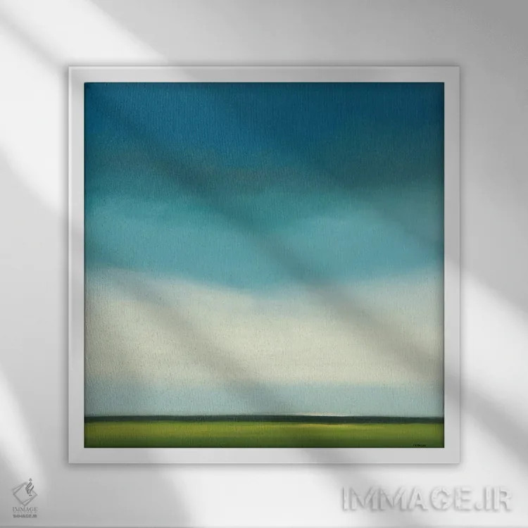 تابلو "افق پنج" اثر رابرت شارون - نمای قابدار سفید