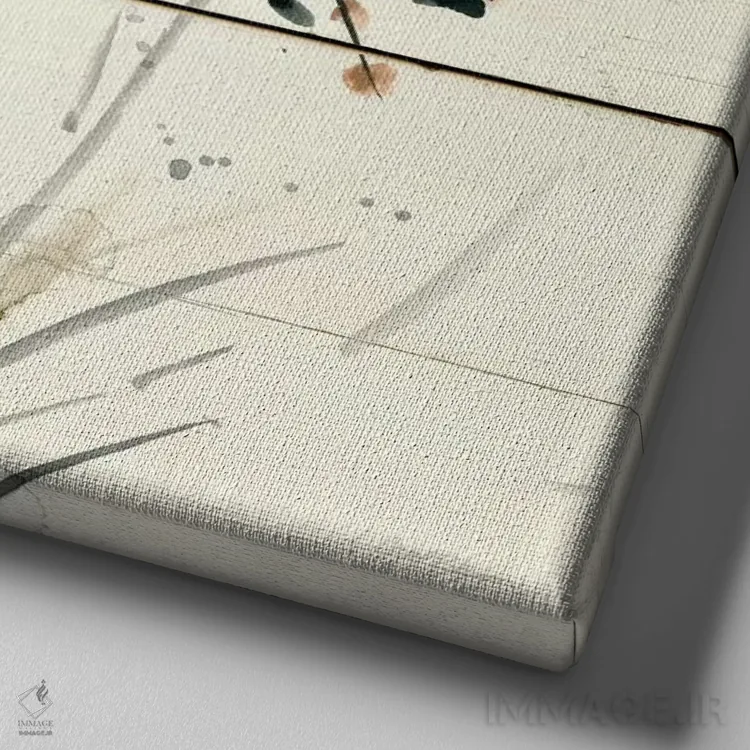 تابلو "توری طبیعت یک" اثر کارول رابینسون - نمای نزدیک بافت بوم