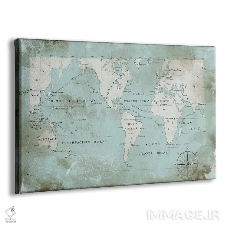 تابلو آبی اقیانوس اثر کارول رابینسون - نمای پرسپکتیو محصول