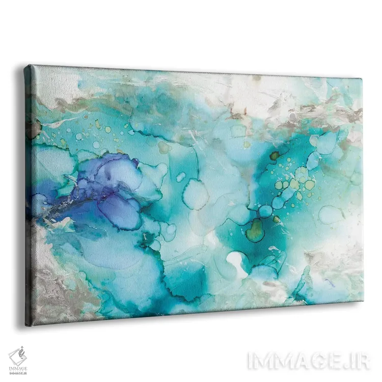 تابلو مرمر سبزآبی اثر کارول رابینسون - نمای پرسپکتیو محصول