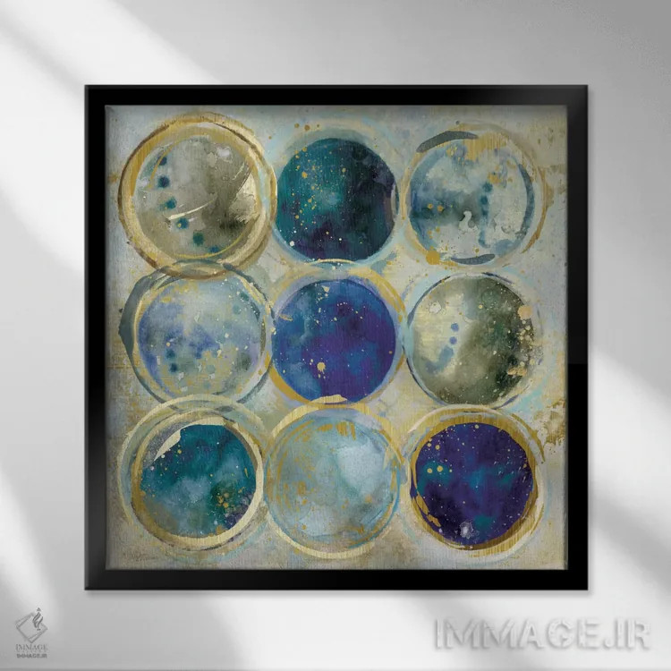 تابلو همراستایی I اثر کارول رابینسون - نمای قابدار مشکی