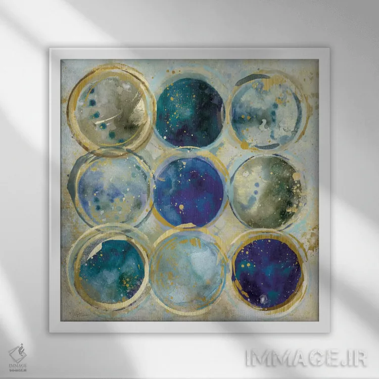 تابلو همراستایی I اثر کارول رابینسون - نمای قابدار سفید