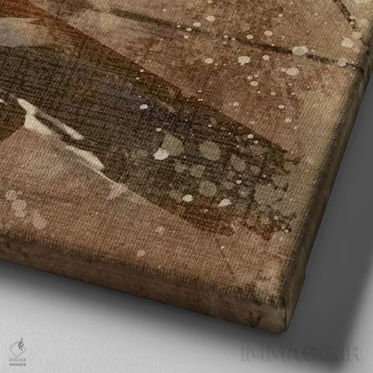 تابلو زندگی برای سواری III اثر کارول رابینسون - نمای نزدیک بافت بوم