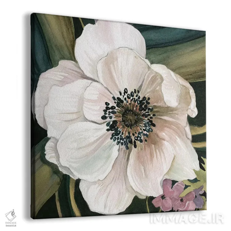 تابلو مطالعه گل شقایق دریایی IV اثر کارول رابینسون - نمای پرسپکتیو محصول